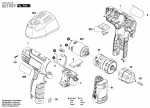 Bosch 3 603 JA2 100 Psr 1080 Li Cordless Drill Driver 10.8 V / Eu Spare Parts